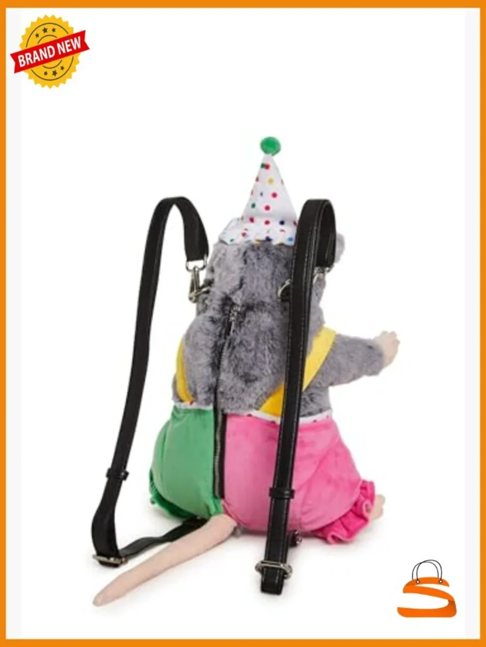 Possum Star Plush Backpack - Furry Adjustable Daypack